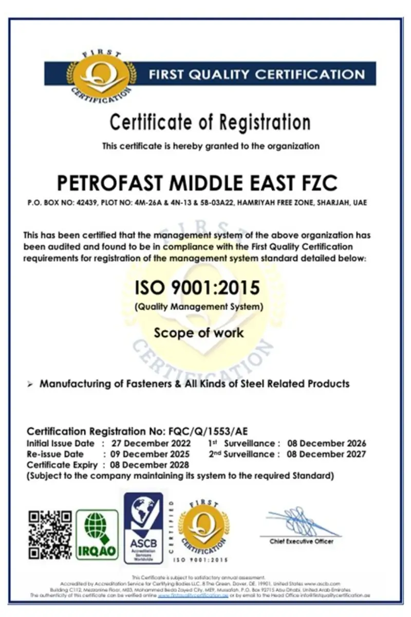 ISO 90012015 Certified